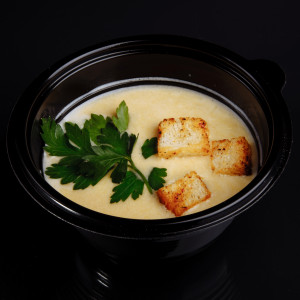 Крем-суп из лосося