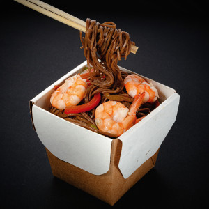 Соба с тигровыми креветками